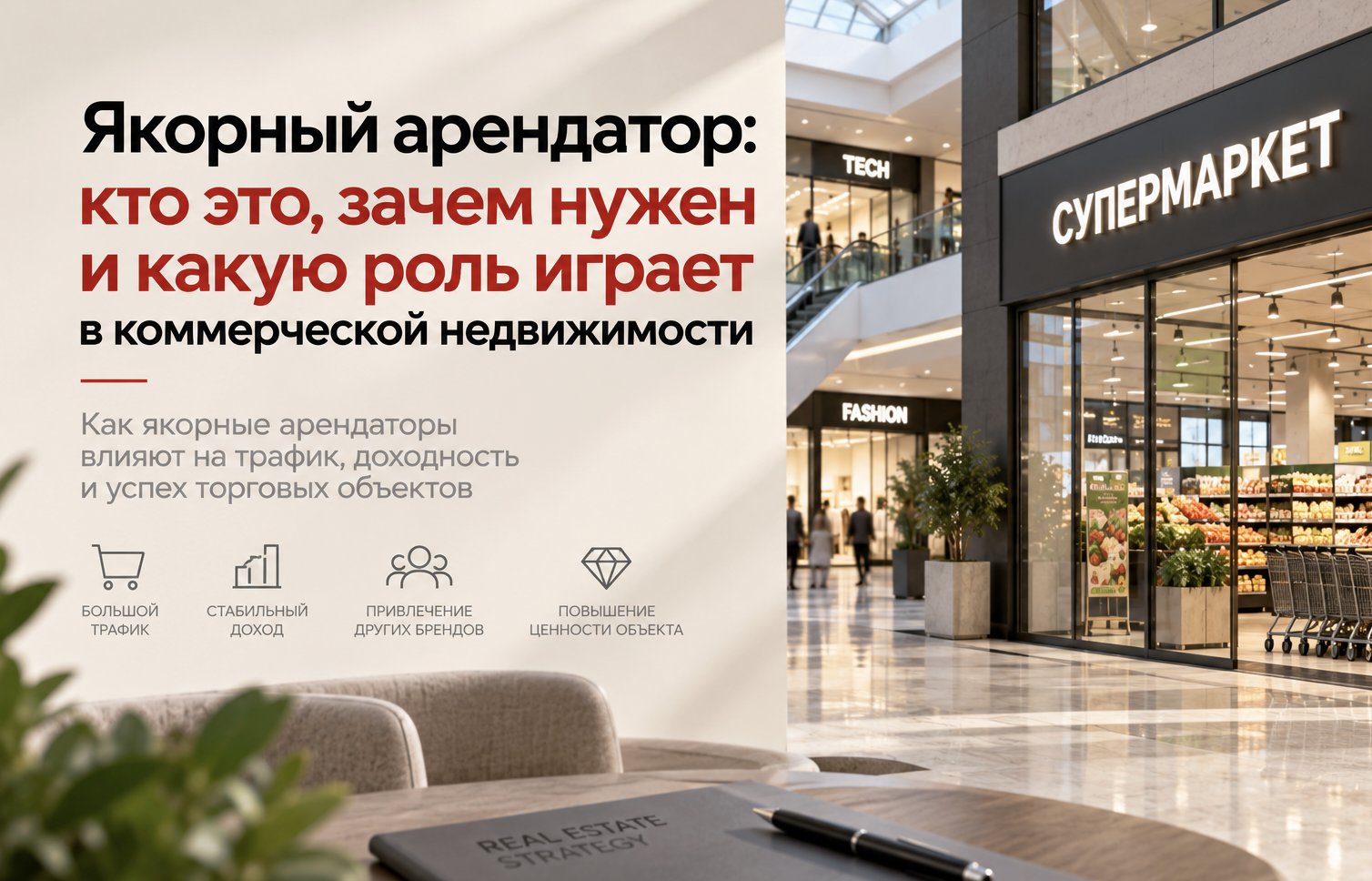 Якорный арендатор: кто это, зачем нужен