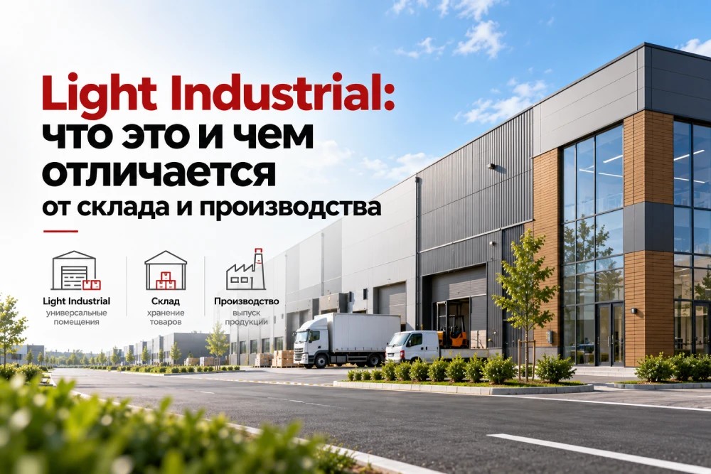 Light Industrial: что это и чем отличается от склада и производства