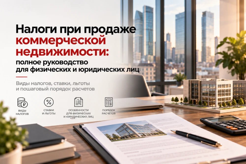 Налоги при продаже коммерческой недвижимости: полное руководство для физических и юридических лиц
