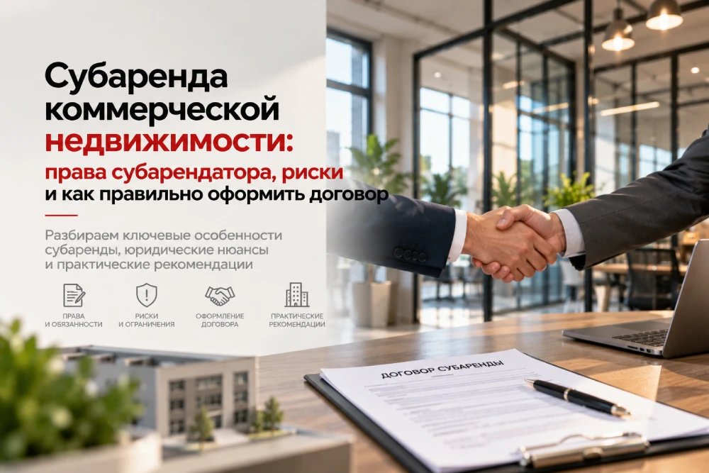 Субаренда коммерческой недвижимости: права субарендатора, риски и как правильно оформить договор